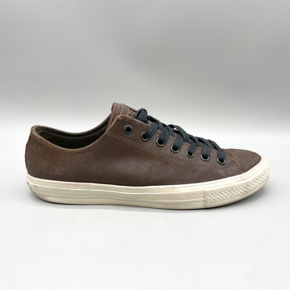 Converse Mens 10 John Varvatos Chuck Taylor All Star Sneakers Brown Leather Edgy